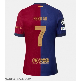 Billige Fotballdrakt Barcelona Ferran Torres #7 Replika Hjemmedrakt 2024-25 Kortermet